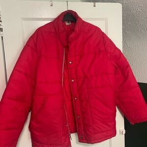Campus Men's Red Puffer Jacket